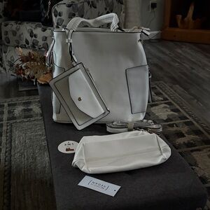 Moda Cream Women's Tote Bag Set